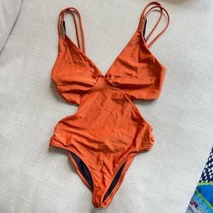 AllSaints Cutout One-Piece Swimsuit